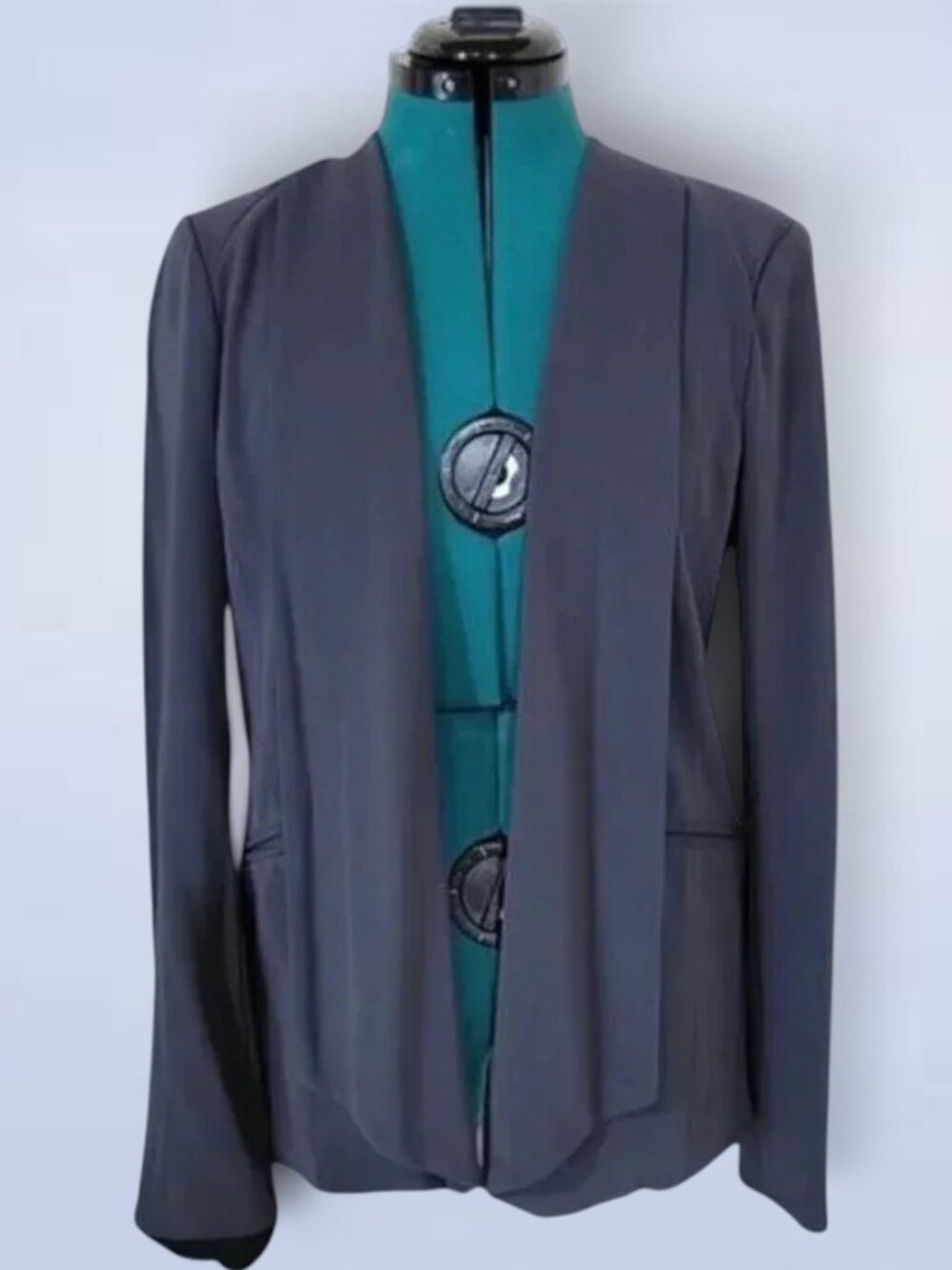 Studio by Le Chateau Gray Open Blazer - Size Small